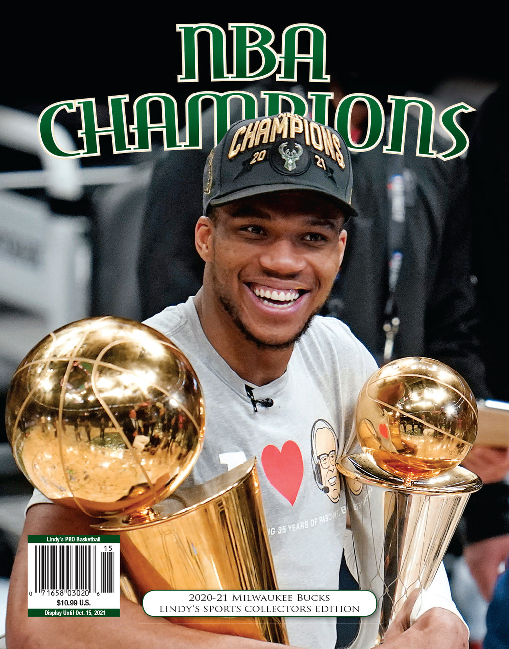 2020-21 Milwaukee Bucks NBA Champions – Lindys Sports