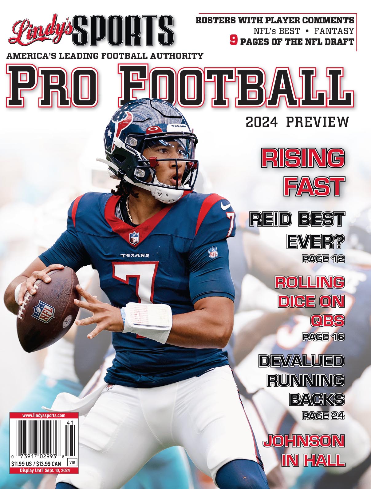 Pro Football Weekly Nine Magazine Football