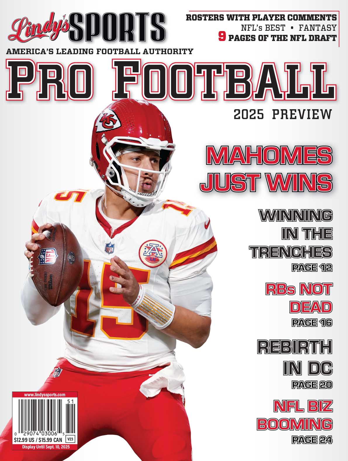 2025 Pro Football Draft – Lindys Sports