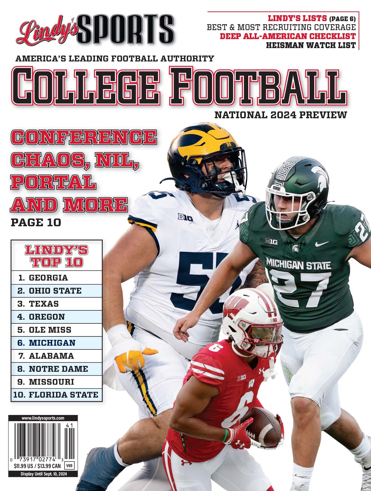 LINDY'S SPORTS PRESENTS College Football Playoff Preview Magazine 2010 VT Hokies EUR 16,45 LINDY'S SPORTS PRESENTS College Football Playoff Preview Magazine 2010 VT Hokies EUR 16,45