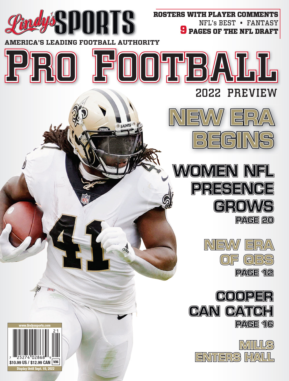 LINDY'S SPORTS 2023 PRO FOOTBALL DRAFT MAGAZINE: Lindy's Sports: :  Books