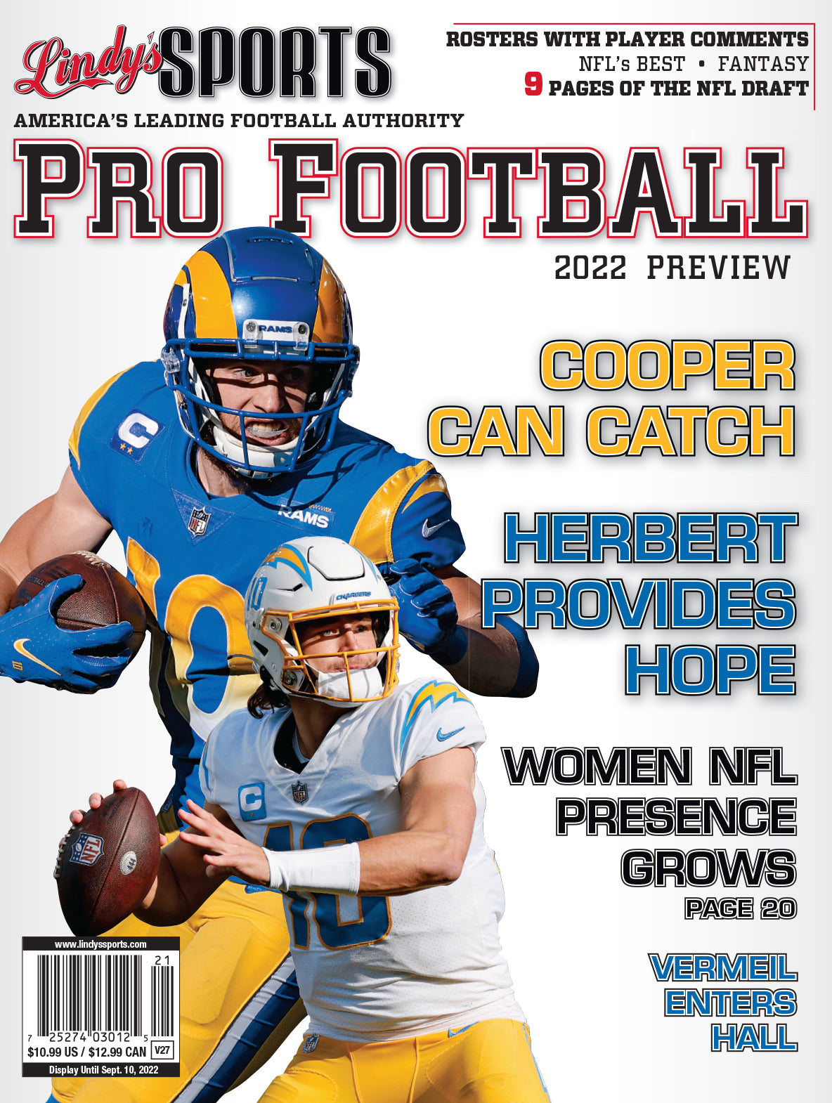 Lindy's Sports Pro Football Draft 2022 MAGAZINE NFL Draft