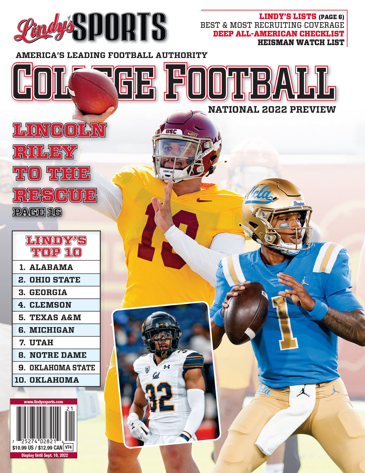 2022 National College Football – Lindys Sports