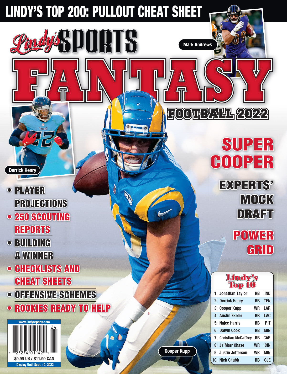 CBS Sports Beckett Sports Fantasy Football Magazine 2020